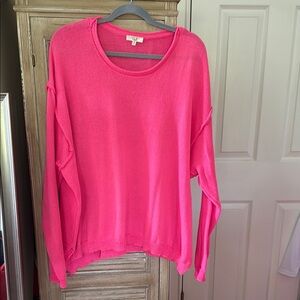 Easel brand Bright Pink Knit Sweater